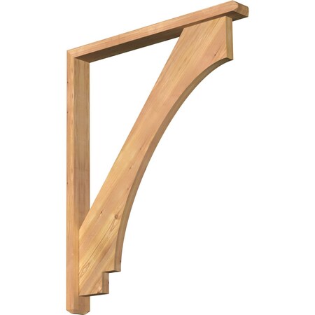 Imperial Craftsman Smooth Bracket W/ Offset Brace, Western Red Cedar, 3 1/2W X 32D X 40H